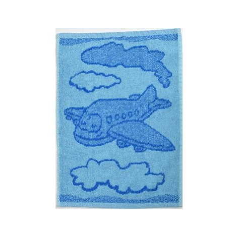 Profod detský uterák Bebé lietadlo modrý 30 × 50 cm
