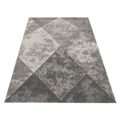DY Sivý moderný koberec Worma Rozmer: 80x150 cm