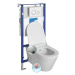 SAPHO - Závesné WC AVVA CLEANWASH, integr. batéria a bidet. sprška s podomietkovou nádržkou a tl