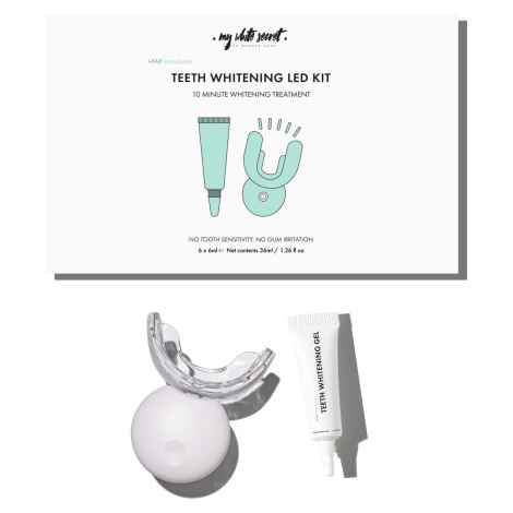 MY WHITE SECRET sada na bielenie zubov PAP+ Teeth whitening LED kit