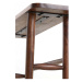 Hnedý konzolový stolík z masívu akácie 30x140 cm Qiano – Light & Living