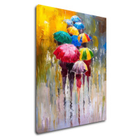 Impresi Obraz Farebné dáždniky - 70 x 90 cm