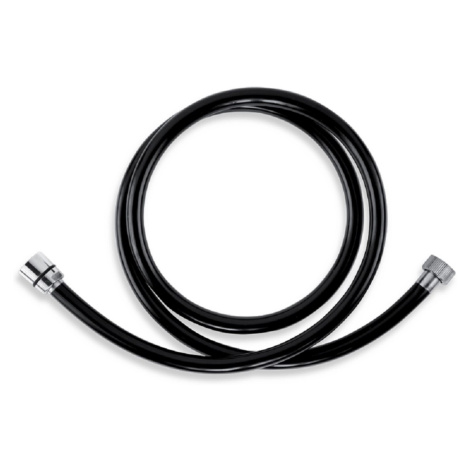Novaservis Sprchová hadica PVC/150,5 plastová, čierna/chróm, 150 cm
