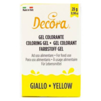 Gélová farba žltá 28 g - Decora