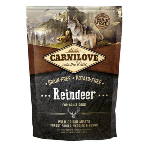 CARNILOVE Reindeer Grain Free granuly pre psov 1 ks, Hmotnosť balenia: 12 kg