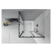 MEXEN/S - Rio sprchovací kút štvorec 80 x 80, dekor, čierny + vanička Rio vrátane výpuste 860-08
