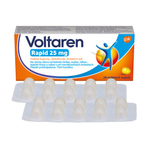 Voltaren Rapid 25 mg 20 mäkkých kapsúl