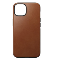 Nomad kryt Modern Leather Case Magsafe pre iPhone 14 - English Tan