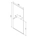 POLYSAN - ARCHITEX LINE kalené číre sklo, 1005x1997x8, otvory pre poličku AL2236-D