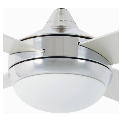 Stropný ventilátor Icaria L so svetlom hliník/sivá/javor FARO BARCELONA