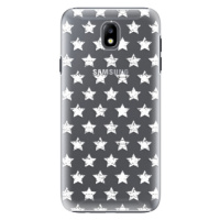 Plastové puzdro iSaprio - Stars Pattern - white - Samsung Galaxy J7 2017