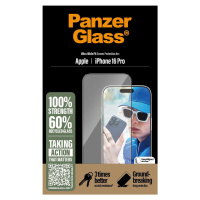 PanzerGlass - Tvrdené sklo UWF s aplikátorom pre Apple iPhone 16 Pro, čierna