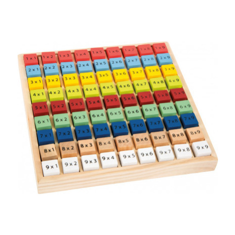 Drevená vzdelávacia tabuľka - farebná násobilka SMALL FOOT