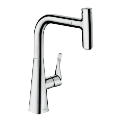 Drezová batéria Hansgrohe Metris Select M71 s vytahovací sprškou chrom 14857000