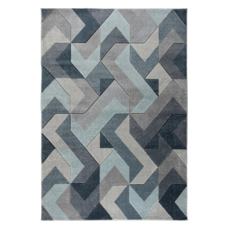 Modro-sivý koberec Flair Rugs Aurora, 160 × 230 cm