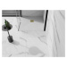 MEXEN/S - Stone+ štvorcová sprchová vanička 90 x 90, biela, mriežka zlatá 44109090-G