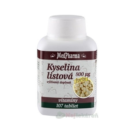 MedPharma Kyselina listová 800mcg 107 tabliet