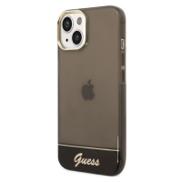 Guess PC/TPU Camera Outline Translucent Zadný Kryt pre iPhone 14 Max Black