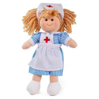 Látková panenka Nurse Nancy 28 cm vícebarevná