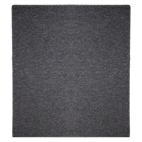 Kusový koberec Nature antracit čtverec - 100x100 cm Vopi koberce