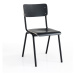 Čierne jedálenské stoličky v súprave 2 ks Old School - Tomasucci