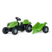 Šlapací traktor s vlečkou Rolly Toys 012169 zelený