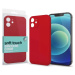 Apple iPhone 14 Pro Max, Silikónové puzdro, Xprotector Soft Touch Slim, červené