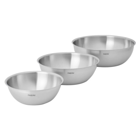 Misy v súprave 3 ks z nehrdzavejúcej ocele v striebornej farbe ø 25,5 cm Lucca 3.0 – FABINI