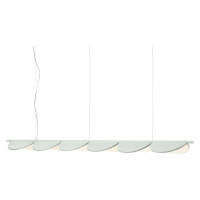 FLOS Almendra Lineárna závesná LED lampa 6fl, biela