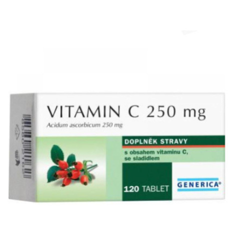 GENERICA Vitamín C 250 mg 120 tabliet