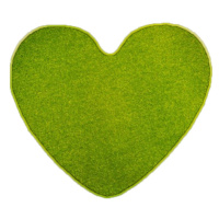 Kusový koberec Eton zelený srdce - 100x120 srdce cm Vopi koberce