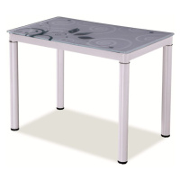 Signal Jedálenský stôl DAMAR | 100x60 cm FARBA: Biela