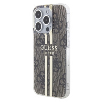 Guess IML 4G Gold Stripe Apple iPhone 15 Pro Max GUHCP15XH4PSEGW Brown