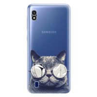 Odolné silikónové puzdro iSaprio - Crazy Cat 01 - Samsung Galaxy A10