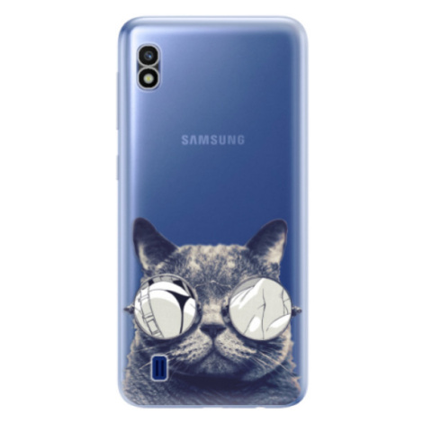Odolné silikónové puzdro iSaprio - Crazy Cat 01 - Samsung Galaxy A10