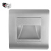 Svietidlo orientačné STEP LIGHT LED 1,5W 4000K IP20 120lm strieb.-PVC 86x86x10mm (EMITHOR)