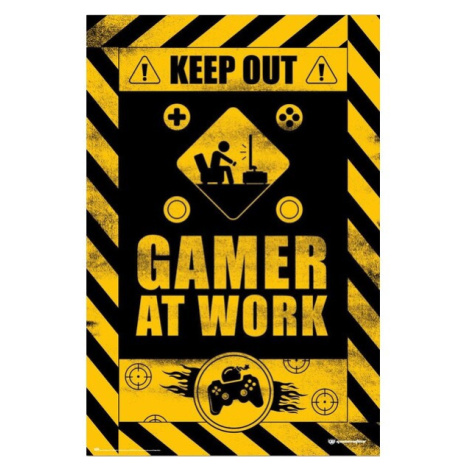 Plagát Keep Out! - Gamer at Work (169)