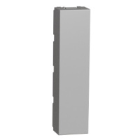 Unica - Záslepka 2x 1/2 modul, Aluminium