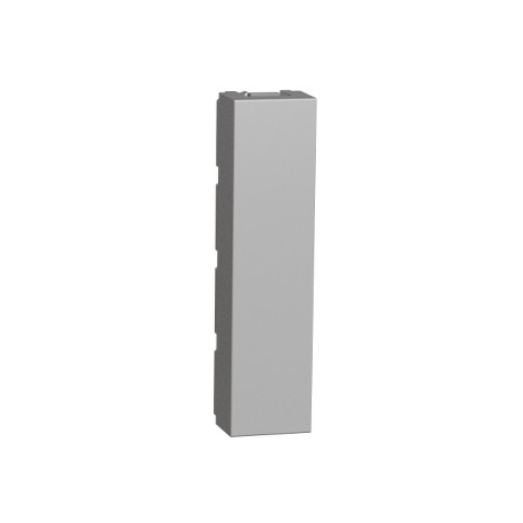 Unica - Záslepka 2x 1/2 modul, Aluminium