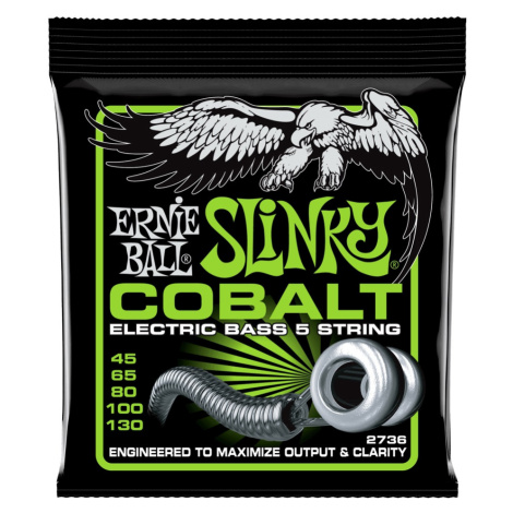 Ernie Ball 2736 Regular Slinky Cobalt 5-String Electric Bass 45-130