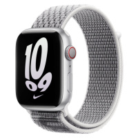 Apple Watch Apple Watch 45mm snehobiely/čierny Nike prevliekací športový remienok