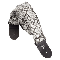 Perri's Leathers Faux Snake Skin White