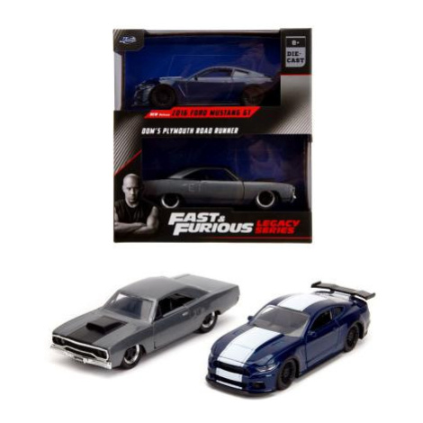 Jada Rýchlo a zbesilo Twin Pack 2016 Ford Mustang GT350 + 1970 Plymouth Road Runner, 1:32