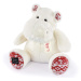 Plyšový hroch Christmas White Hippo Cocooning Histoire d’ Ours biely 40 cm od 0 mes