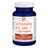 PHARMA ACTIV Vitamín K2 MK 7 + D3 forte 100 + 25 tabliet