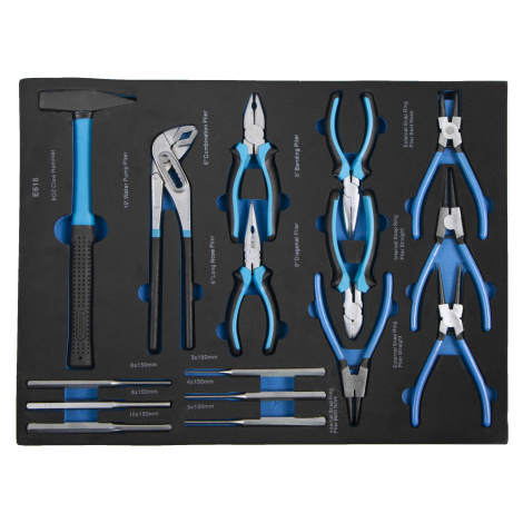 Sada náradia vo výplni do dielenských vozíkov, 16 dielov - VV016SN01 AHProfi