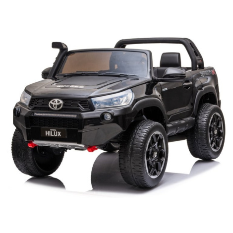mamido Detské elektrické autíčko Toyota Hilux 4x4 lakované čierne