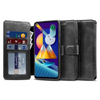 Samsung Galaxy A03s SM-A037F, bočné puzdro, stojan, magnetické zapínanie, TP Wallet, čierna farb