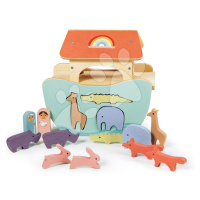 Drevená Noemova Archa Little Noah's Ark Tender Leaf Toys a 6 párov zvierat od 24 mes