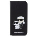 Karl Lagerfeld PU Saffiano Karl and Choupette NFT Book Puzdro pre iPhone 13 Pro Black